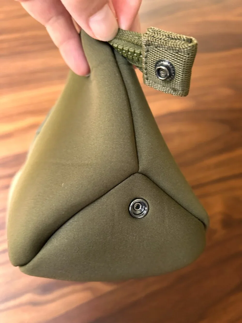 Dagne Dover Hunter Olive Neoprene Toiletry Bag